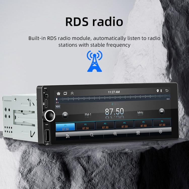 F6021 6.86 inch IPS Screen Car 1Din MP5 Player Support CarPlay & Android Auto F6021 6.86 inch IPS Screen Car 1Din MP5 Player Support CarPlay & Android Auto