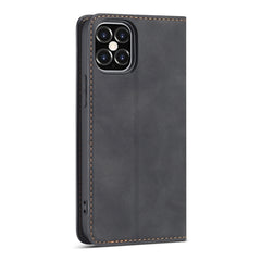 Forwenw Dream Series - Funda de cuero con tapa horizontal con borde de aceite magnético, ranura para tarjetas, soporte, marco de fotos y billetera, para iPhone 12 mini, iPhone 12/12 Pro, iPhone 12 Pro Max, Samsung Galaxy S20 FE