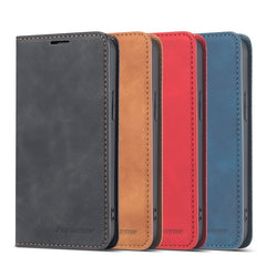 Forwenw Dream Series - Funda de cuero con tapa horizontal con borde de aceite magnético, ranura para tarjetas, soporte, marco de fotos y billetera, para iPhone 12 mini, iPhone 12/12 Pro, iPhone 12 Pro Max, Samsung Galaxy S20 FE