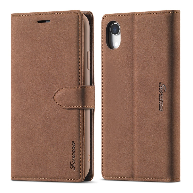 Forwenw F1 Series Matte Strong Magnetism Horizontal Flip Leather Case with Holder & Card Slots & Wallet & Photo Frame, For iPhone XR Forwenw F1 Series Matte Strong Magnetism Horizontal Flip Leather Case with Holder & Card Slots & Wallet & Photo Frame, For iPhone XR