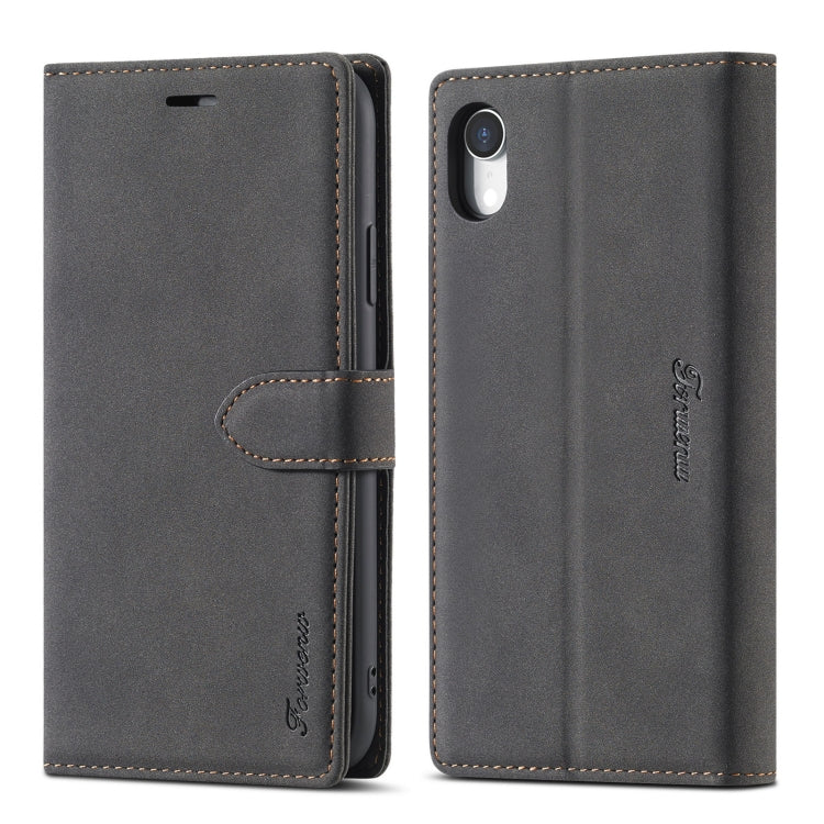Forwenw F1 Series Matte Strong Magnetism Horizontal Flip Leather Case with Holder & Card Slots & Wallet & Photo Frame, For iPhone XR Forwenw F1 Series Matte Strong Magnetism Horizontal Flip Leather Case with Holder & Card Slots & Wallet & Photo Frame, For iPhone XR