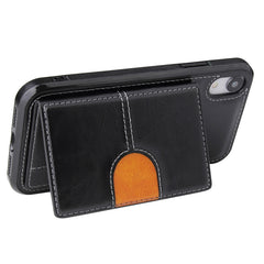 PU + TPU + PC Shockproof Back Cover Case with Card Slot & Holder, For iPhone XS Max