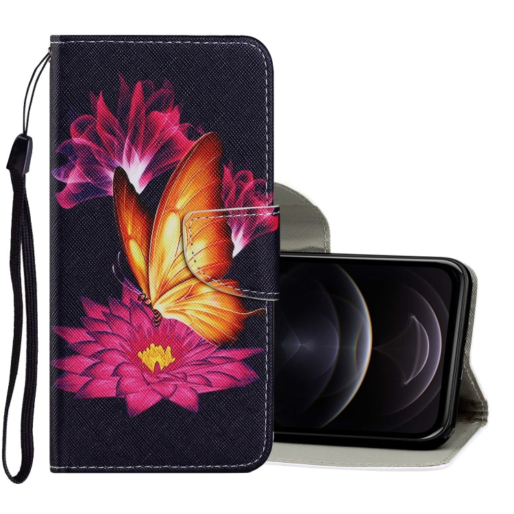 Coloured Drawing Pattern Horizontal Flip PU Leather Case with Holder & Card Slots & Wallet & Lanyard, For iPhone 12 / 12 Pro Coloured Drawing Pattern Horizontal Flip PU Leather Case with Holder & Card Slots & Wallet & Lanyard, For iPhone 12 / 12 Pro