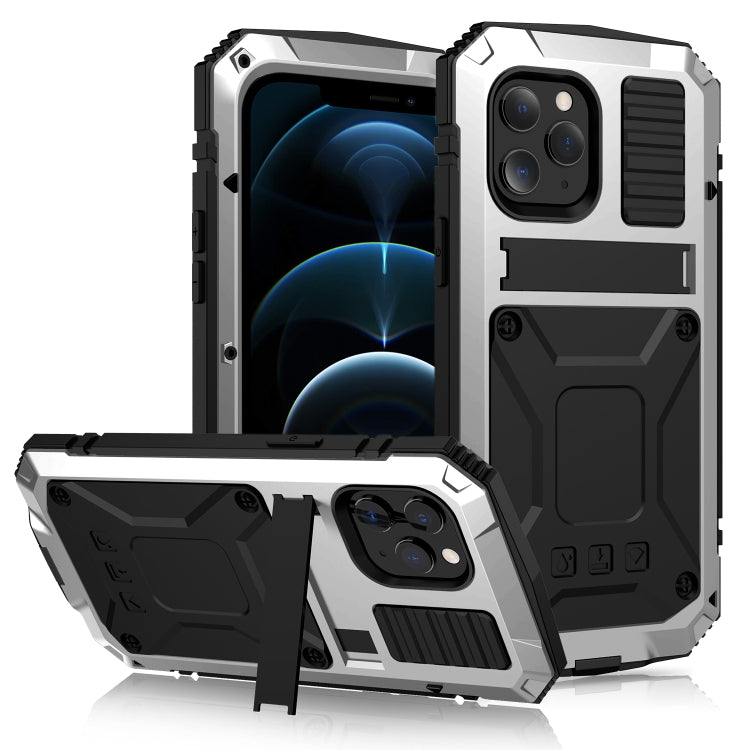 R-JUST Stoßfeste, wasserdichte, staubdichte Schutzhülle aus Metall und Silikon mit Halterung, für iPhone 12 Pro Max, für iPhone 12 / 12 Pro, für iPhone 12 mini R-JUST Stoßfeste, wasserdichte, staubdichte Schutzhülle aus Metall und Silikon mit Halterung, für iPhone 12 Pro Max, für iPhone 12 / 12 Pro, für iPhone 12 mini