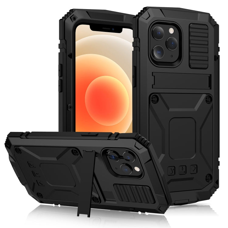 R-JUST Stoßfeste, wasserdichte, staubdichte Schutzhülle aus Metall und Silikon mit Halterung, für iPhone 12 Pro Max, für iPhone 12 / 12 Pro, für iPhone 12 mini R-JUST Stoßfeste, wasserdichte, staubdichte Schutzhülle aus Metall und Silikon mit Halterung, für iPhone 12 Pro Max, für iPhone 12 / 12 Pro, für iPhone 12 mini