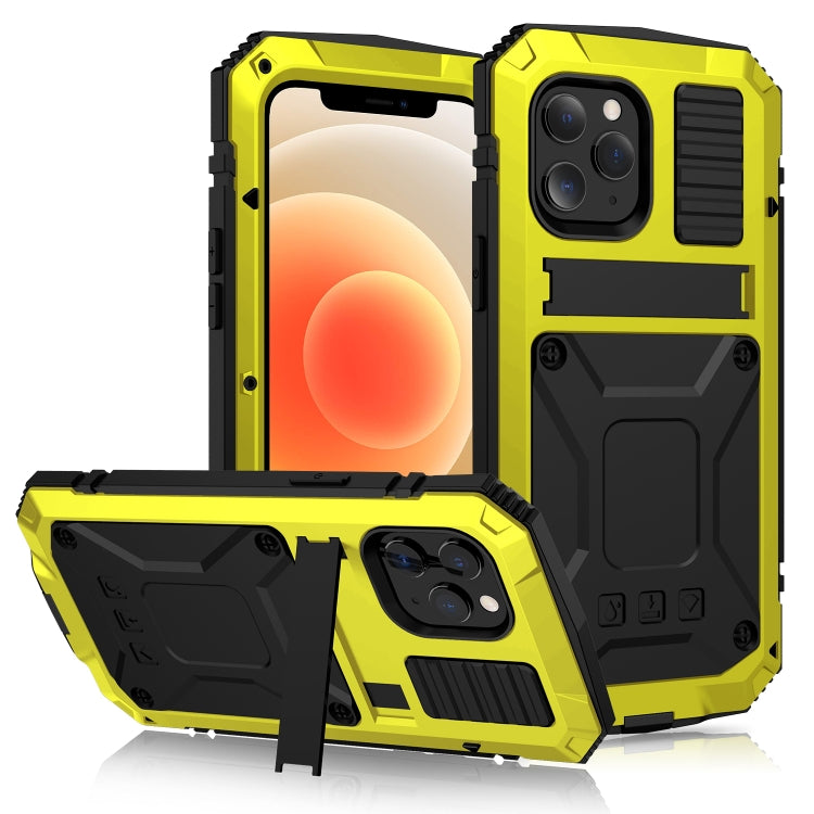 R-JUST Stoßfeste, wasserdichte, staubdichte Schutzhülle aus Metall und Silikon mit Halterung, für iPhone 12 Pro Max, für iPhone 12 / 12 Pro, für iPhone 12 mini R-JUST Stoßfeste, wasserdichte, staubdichte Schutzhülle aus Metall und Silikon mit Halterung, für iPhone 12 Pro Max, für iPhone 12 / 12 Pro, für iPhone 12 mini