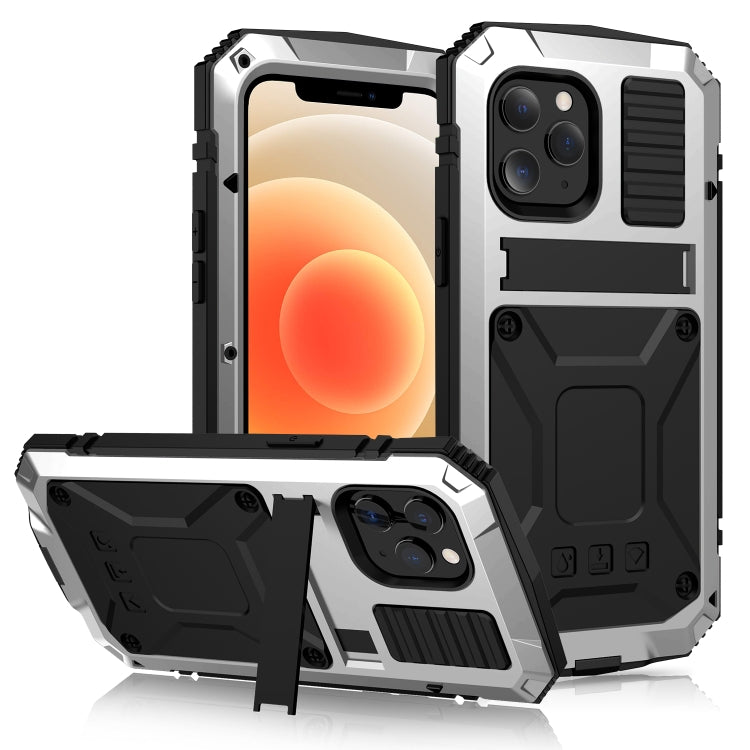 R-JUST Stoßfeste, wasserdichte, staubdichte Schutzhülle aus Metall und Silikon mit Halterung, für iPhone 12 Pro Max, für iPhone 12 / 12 Pro, für iPhone 12 mini R-JUST Stoßfeste, wasserdichte, staubdichte Schutzhülle aus Metall und Silikon mit Halterung, für iPhone 12 Pro Max, für iPhone 12 / 12 Pro, für iPhone 12 mini