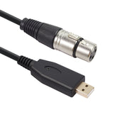 US18 USB to XLR Female Microphone Recording Cable, 3m