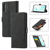 LC.IMEEK Strong Magnetism Ultra-thin Horizontal Flip Shockproof Matte TPU + PU Leather Case with Holder & Card Slots & Wallet, For Samsung Galaxy Note10+, For Samsung Galaxy Note10, For Samsung Galaxy Note20 Ultra, For Samsung Galaxy Note20