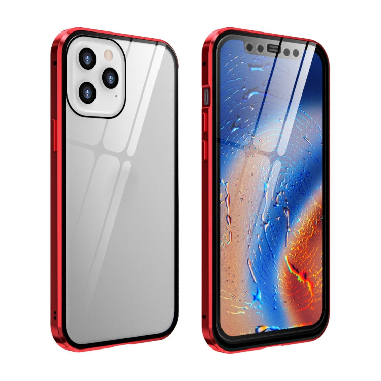 Funda de pantalla HD con marco de metal y adsorción magnética de vidrio templado de doble cara para iPhone 12 Pro Max, iPhone 12/12 Pro, iPhone 12 mini Funda de pantalla HD con marco de metal y adsorción magnética de vidrio templado de doble cara para iPhone 12 Pro Max, iPhone 12/12 Pro, iPhone 12 mini