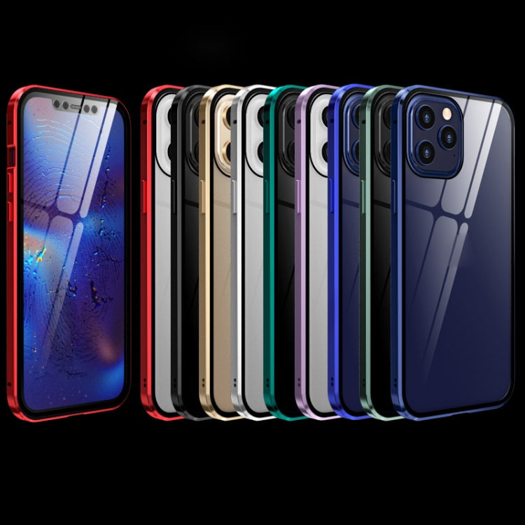 Funda de pantalla HD con marco de metal y adsorción magnética de vidrio templado de doble cara para iPhone 12 Pro Max, iPhone 12/12 Pro, iPhone 12 mini Funda de pantalla HD con marco de metal y adsorción magnética de vidrio templado de doble cara para iPhone 12 Pro Max, iPhone 12/12 Pro, iPhone 12 mini