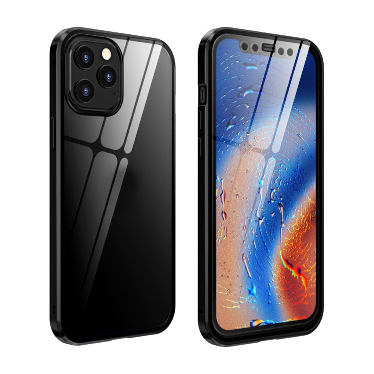 Funda de pantalla HD con marco de metal y adsorción magnética de vidrio templado de doble cara para iPhone 12 Pro Max, iPhone 12/12 Pro, iPhone 12 mini Funda de pantalla HD con marco de metal y adsorción magnética de vidrio templado de doble cara para iPhone 12 Pro Max, iPhone 12/12 Pro, iPhone 12 mini