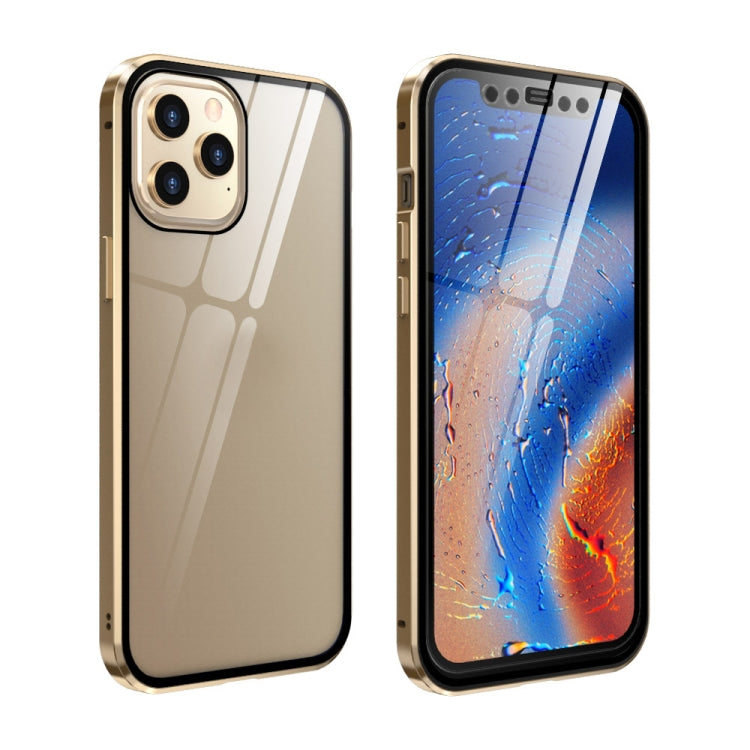 Funda de pantalla HD con marco de metal y adsorción magnética de vidrio templado de doble cara para iPhone 12 Pro Max, iPhone 12/12 Pro, iPhone 12 mini Funda de pantalla HD con marco de metal y adsorción magnética de vidrio templado de doble cara para iPhone 12 Pro Max, iPhone 12/12 Pro, iPhone 12 mini