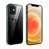 Double Sides Tempered Glass Magnetic Adsorption Metal Frame HD Screen Case