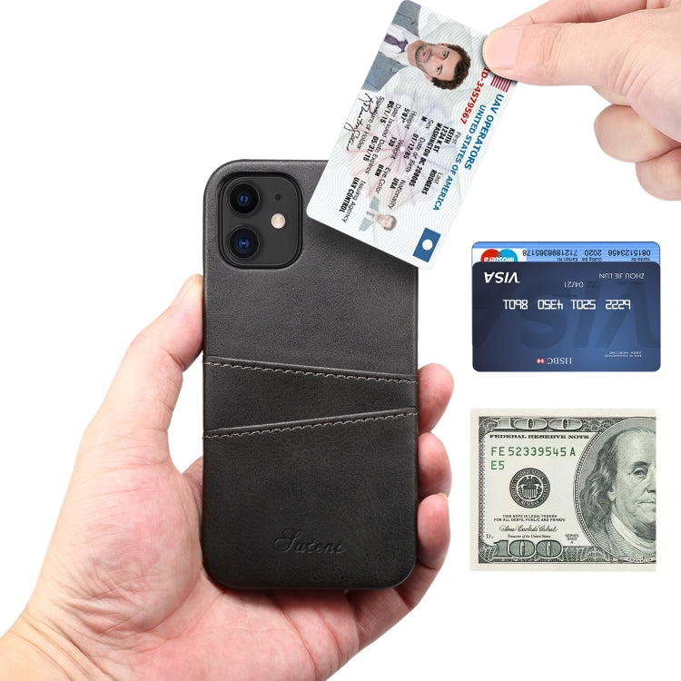 Schutzhülle für die Rückseite mit Kalbslederstruktur und Kartenfächern, für iPhone 12 Mini, für iPhone 12/12 Pro, für iPhone 12 Pro Max Schutzhülle für die Rückseite mit Kalbslederstruktur und Kartenfächern, für iPhone 12 Mini, für iPhone 12/12 Pro, für iPhone 12 Pro Max