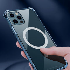 Funda transparente a prueba de golpes con airbag de cuatro esquinas y MagSafe para iPhone 12 mini, iPhone 12/12 Pro, iPhone 12 Pro Max