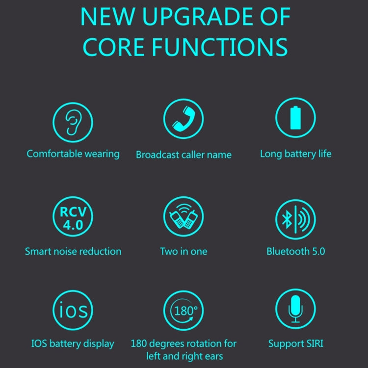 Auriculares Bluetooth F910 con reducción de ruido y micrófono doble, estilo colgante, Bluetooth 5.0 Auriculares Bluetooth F910 con reducción de ruido y micrófono doble, estilo colgante, Bluetooth 5.0
