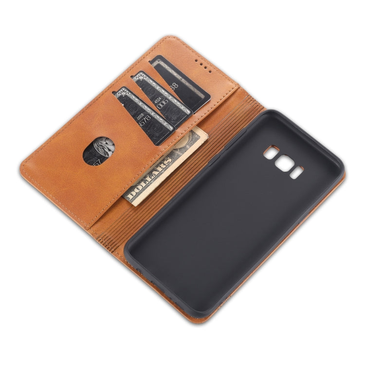 AZNS Magnetic Calf Texture Horizontal Flip Leather Case with Card Slots & Holder & Wallet, For Samsung Galaxy S8, For Samsung Galaxy S8+, For Samsung Galaxy S9, For Samsung Galaxy S9+ AZNS Magnetic Calf Texture Horizontal Flip Leather Case with Card Slots & Holder & Wallet, For Samsung Galaxy S8, For Samsung Galaxy S8+, For Samsung Galaxy S9, For Samsung Galaxy S9+