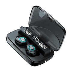 M17 Auriculares inalámbricos Bluetooth 5.1 con pantalla LED táctil, resistentes al agua, con estuche de carga, M17