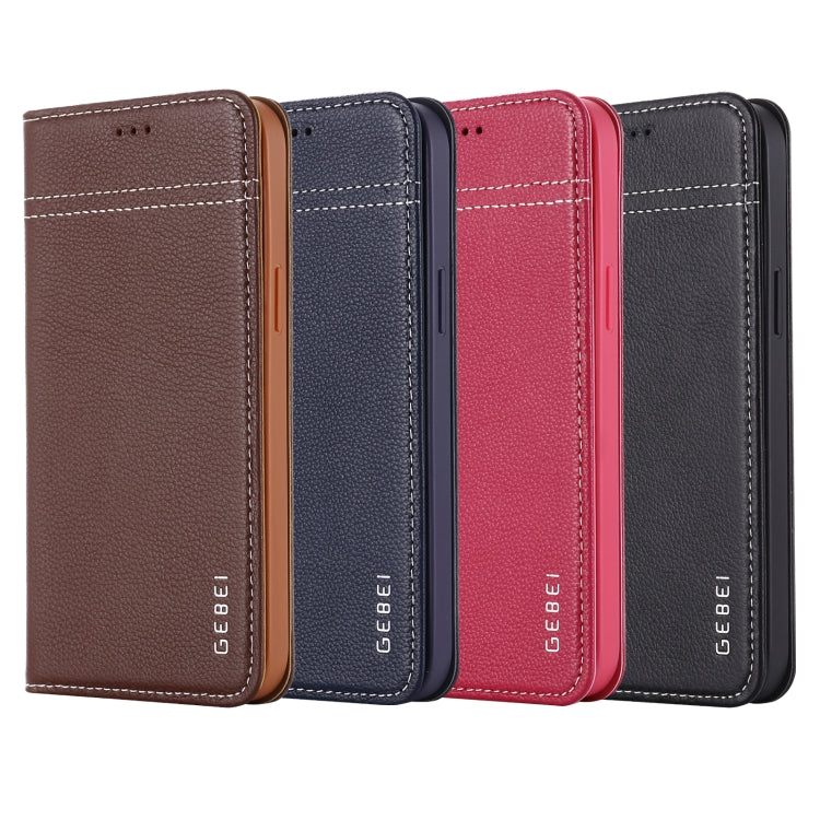 GEBEI Top-grain Leather Horizontal Flip Protective Case with Holder & Card Slots, For iPhone 12 mini, For iPhone 12 / 12 Pro, For iPhone 12 Pro Max GEBEI Top-grain Leather Horizontal Flip Protective Case with Holder & Card Slots, For iPhone 12 mini, For iPhone 12 / 12 Pro, For iPhone 12 Pro Max