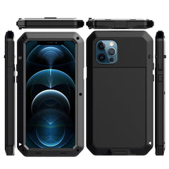 Shockproof Waterproof Silicone + Zinc Alloy Protective Case, For iPhone 12 / 12 Pro