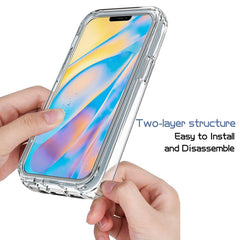 Funda protectora de PC+TPU de dos colores con cambio gradual y alta transparencia a prueba de golpes, para iPhone 12 mini, para iPhone 12/12 Pro, para iPhone 12 Pro Max