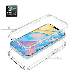 Funda protectora de PC+TPU de dos colores con cambio gradual y alta transparencia a prueba de golpes, para iPhone 12 mini, para iPhone 12/12 Pro, para iPhone 12 Pro Max