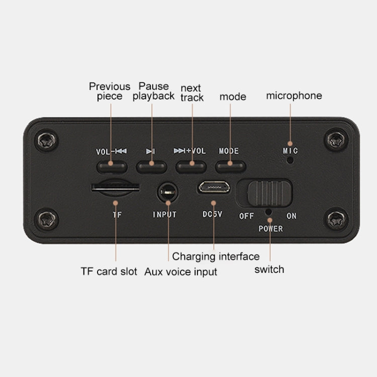 M5 Subwoofer Wooden Bluetooth 4.2 Speaker, Support TF Card & 3.5mm AUX & FM M5 Subwoofer Wooden Bluetooth 4.2 Speaker, Support TF Card & 3.5mm AUX & FM