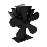 YL602 5-Blade High Temperature Metal Heat Powered Fireplace Stove Fan, YL602 (Black), YL602 (Bronze), YL602 (Grey), YL602 (Gold), YL602 (Rose Red), YL602 (Silver)