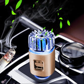 2 in 1 Car Negative-ion Aromatherapy Air Purifier Humidifier + Dual USB Port Car Charger