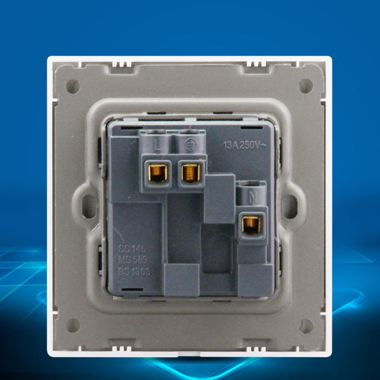 86 Type PC 13A Three Hole Power Socket with Light Switch, UK Plug 86 Type PC 13A Three Hole Power Socket with Light Switch, UK Plug