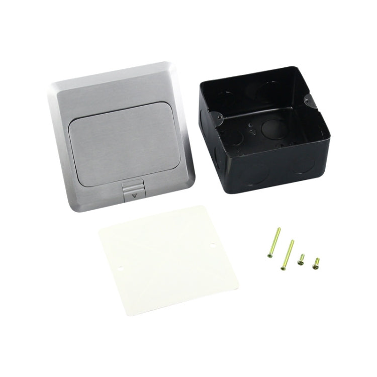 Hidden Pop-up Aluminum Alloy Computer Floor Socket with Cover Bottom Box, EU Plug Hidden Pop-up Aluminum Alloy Computer Floor Socket with Cover Bottom Box, EU Plug