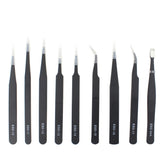 JIAFA JF-8118 9 in 1 Anti-static Precision Tweezers Set with Bag, JF-8118