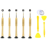 JF-8140 10 in 1 Metal + Plastic iPhone Dedicated Disassemble Repair Tool Kit, 10 in 1