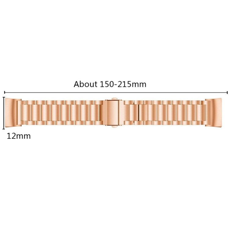 Three Beads Slingshot Buckle Solid Stainless Steel Watch Band for Fitbit Charge 4 Three Beads Slingshot Buckle Solid Stainless Steel Watch Band for Fitbit Charge 4