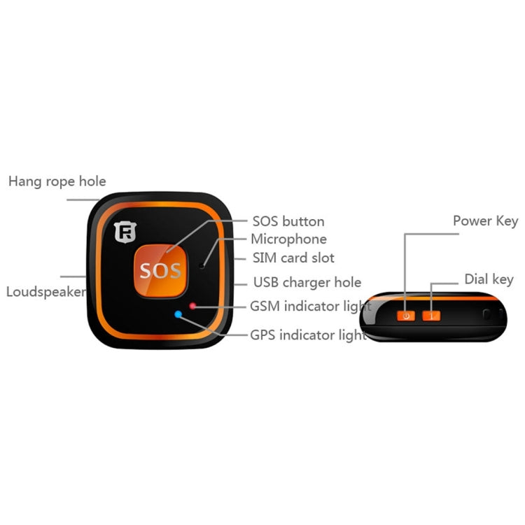 REACHFAR V28 Necklace Style GSM Mini LBS WiFi AGPS Tracker SOS Communicator, RF-V28 REACHFAR V28 Necklace Style GSM Mini LBS WiFi AGPS Tracker SOS Communicator, RF-V28