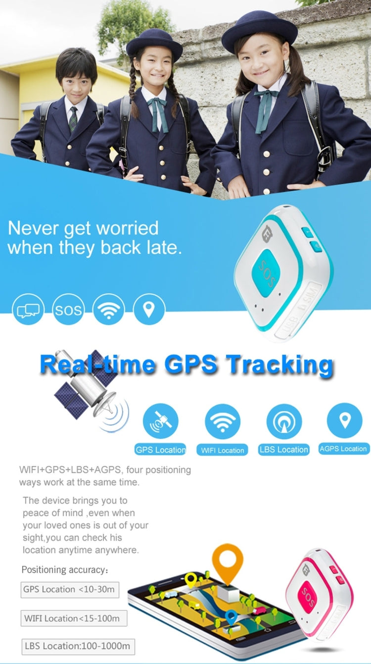 REACHFAR V28 Necklace Style GSM Mini LBS WiFi AGPS Tracker SOS Communicator, RF-V28 REACHFAR V28 Necklace Style GSM Mini LBS WiFi AGPS Tracker SOS Communicator, RF-V28