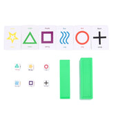 Funny Puzzle Magic Props Children Toys Sympathetic Dice Playing Cards, Magic Props