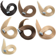 18P613# Tape Ins Extensions Raw Hair 50g Russian Virgin Remy 100% Human Hair Extensions Wholesaler Price Tape Hair Extension