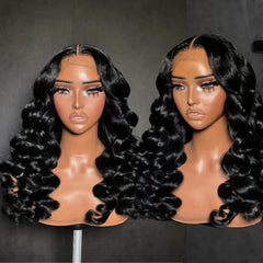 13x6 Transparent Loose Wave Brazilian Indian Virgin Human Hair Wig Lace Front Glueless Natural Wholesale Vendor for Black Women