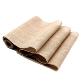 30cm Width Jute Linen Vintage Natural Table Runner Burlap Rustic Khaki Party Country Wedding Decoration Chair Decor