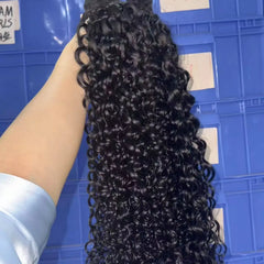Wholesale Unprocessed Burmese Curly Hair Bundles Popular Kinky Curly Natural Human Hair Extensions 10"-30" Natural Color