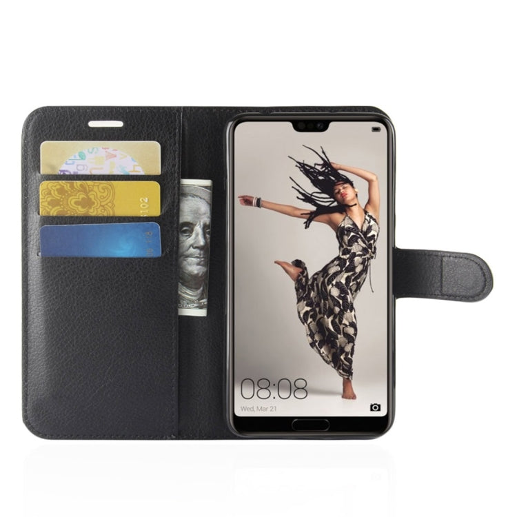 For Huawei  P20 Pro Litchi Texture Horizontal Flip Leather Case with Wallet & Holder & Card Slots For Huawei  P20 Pro Litchi Texture Horizontal Flip Leather Case with Wallet & Holder & Card Slots