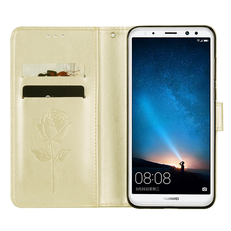 For Huawei Mate 10 Lite Rose Embossed Horizontal Flip Environmental PU Leather Case with Holder & Card Slots & Wallet For Huawei Mate 10 Lite Rose Embossed Horizontal Flip Environmental PU Leather Case with Holder & Card Slots & Wallet