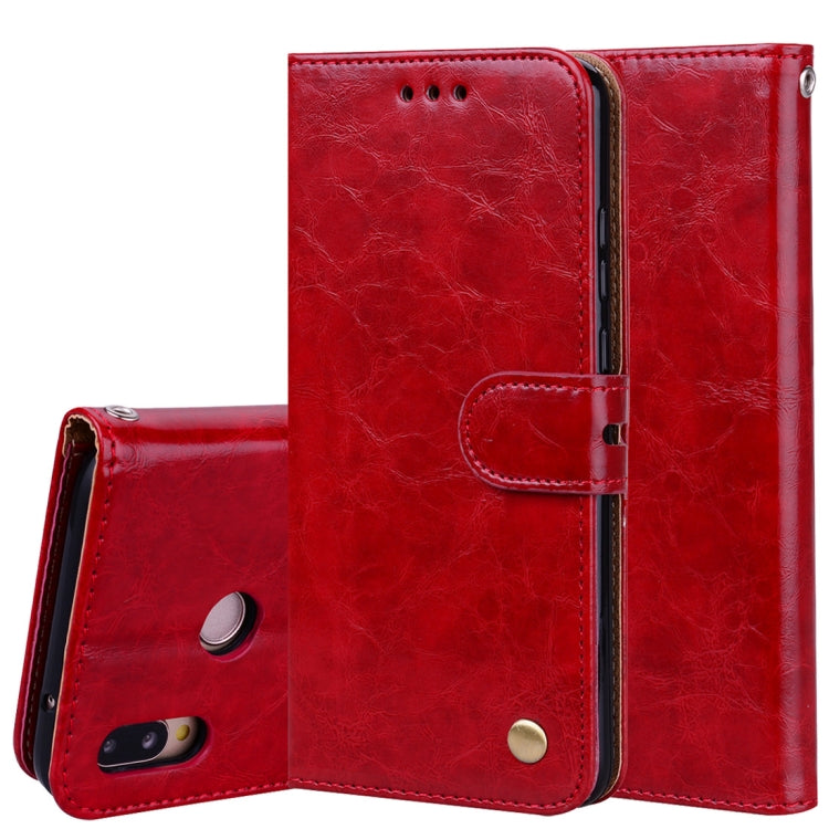 For Huawei P20 Lite Business Style Oil Wax Texture Horizontal Flip Leather Case with Holder & Card Slots & Wallet For Huawei P20 Lite Business Style Oil Wax Texture Horizontal Flip Leather Case with Holder & Card Slots & Wallet