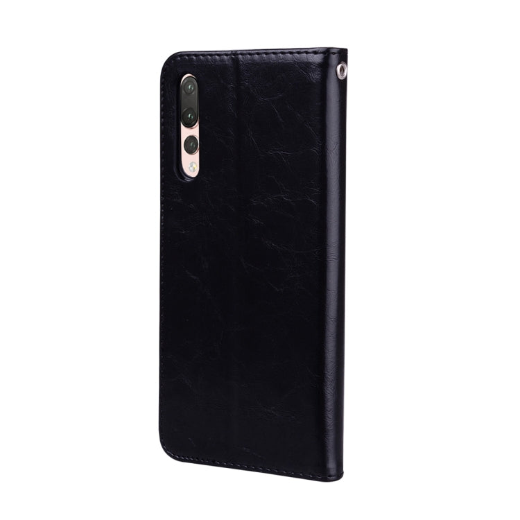 For Huawei P20 Pro Business Style Oil Wax Texture Horizontal Flip Leather Case with Holder & Card Slots & Wallet For Huawei P20 Pro Business Style Oil Wax Texture Horizontal Flip Leather Case with Holder & Card Slots & Wallet