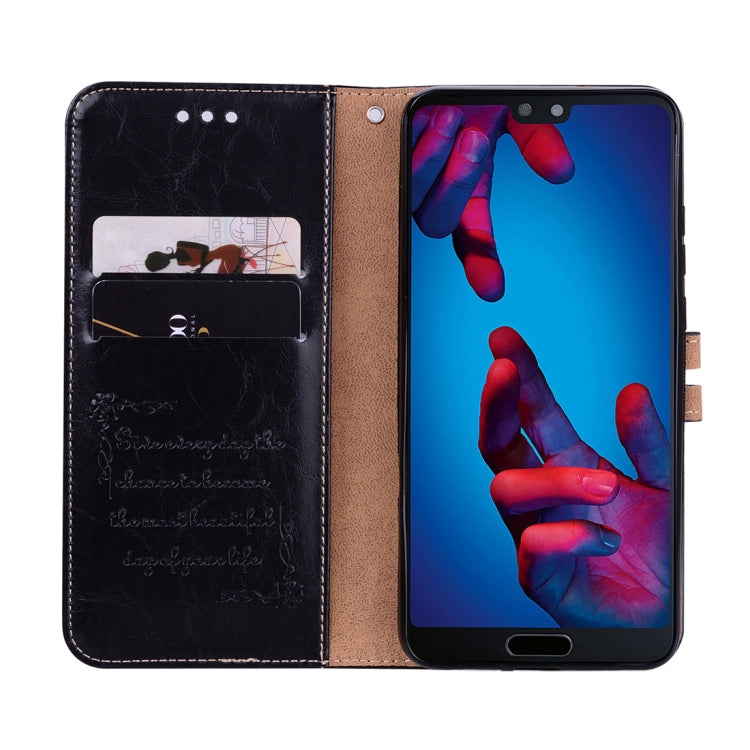 For Huawei P20 Pro Business Style Oil Wax Texture Horizontal Flip Leather Case with Holder & Card Slots & Wallet For Huawei P20 Pro Business Style Oil Wax Texture Horizontal Flip Leather Case with Holder & Card Slots & Wallet