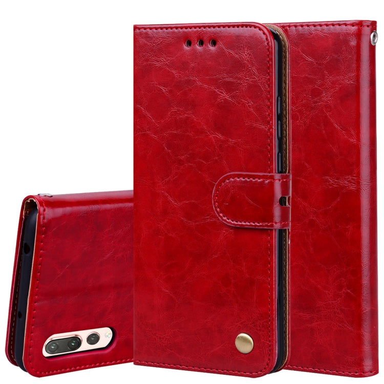 For Huawei P20 Pro Business Style Oil Wax Texture Horizontal Flip Leather Case with Holder & Card Slots & Wallet For Huawei P20 Pro Business Style Oil Wax Texture Horizontal Flip Leather Case with Holder & Card Slots & Wallet