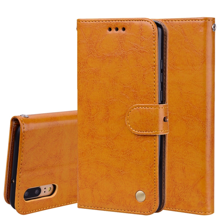 For Huawei P20 Business Style Oil Wax Texture Horizontal Flip Leather Case with Holder & Card Slots & Wallet For Huawei P20 Business Style Oil Wax Texture Horizontal Flip Leather Case with Holder & Card Slots & Wallet