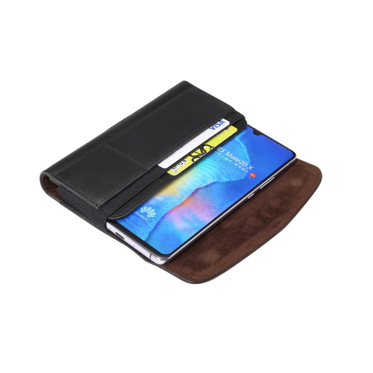 Men Lambskin Texture Multi-functional Universal Mobile Phone Waist Pack Leather Case for 6.9 Inch or Below Smartphones, with Card slot Men Lambskin Texture Multi-functional Universal Mobile Phone Waist Pack Leather Case for 6.9 Inch or Below Smartphones, with Card slot